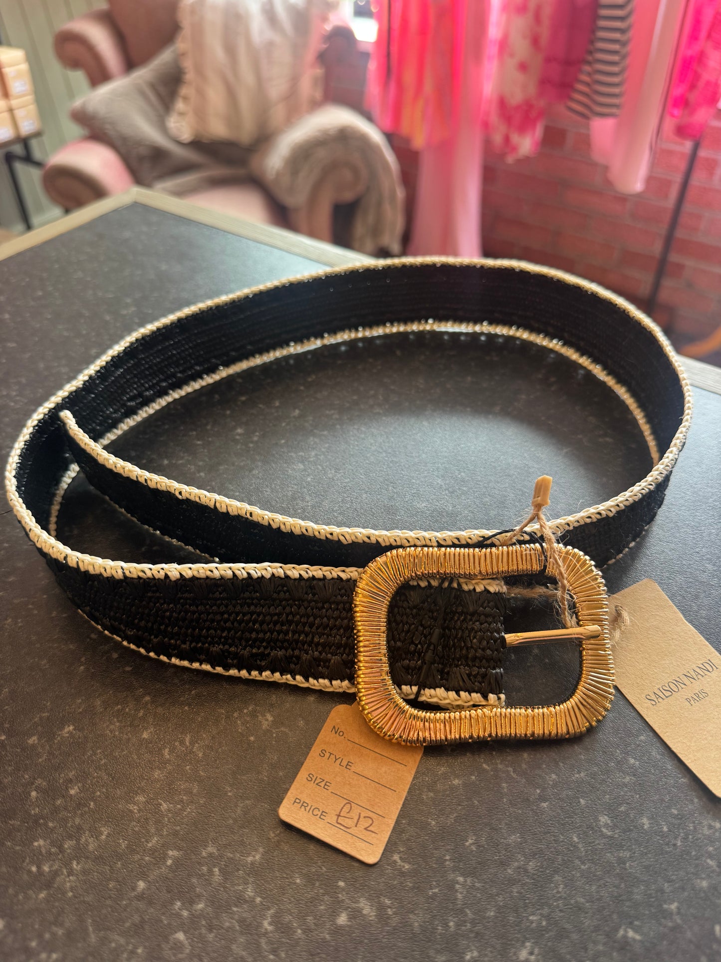 Black & Cream Belt