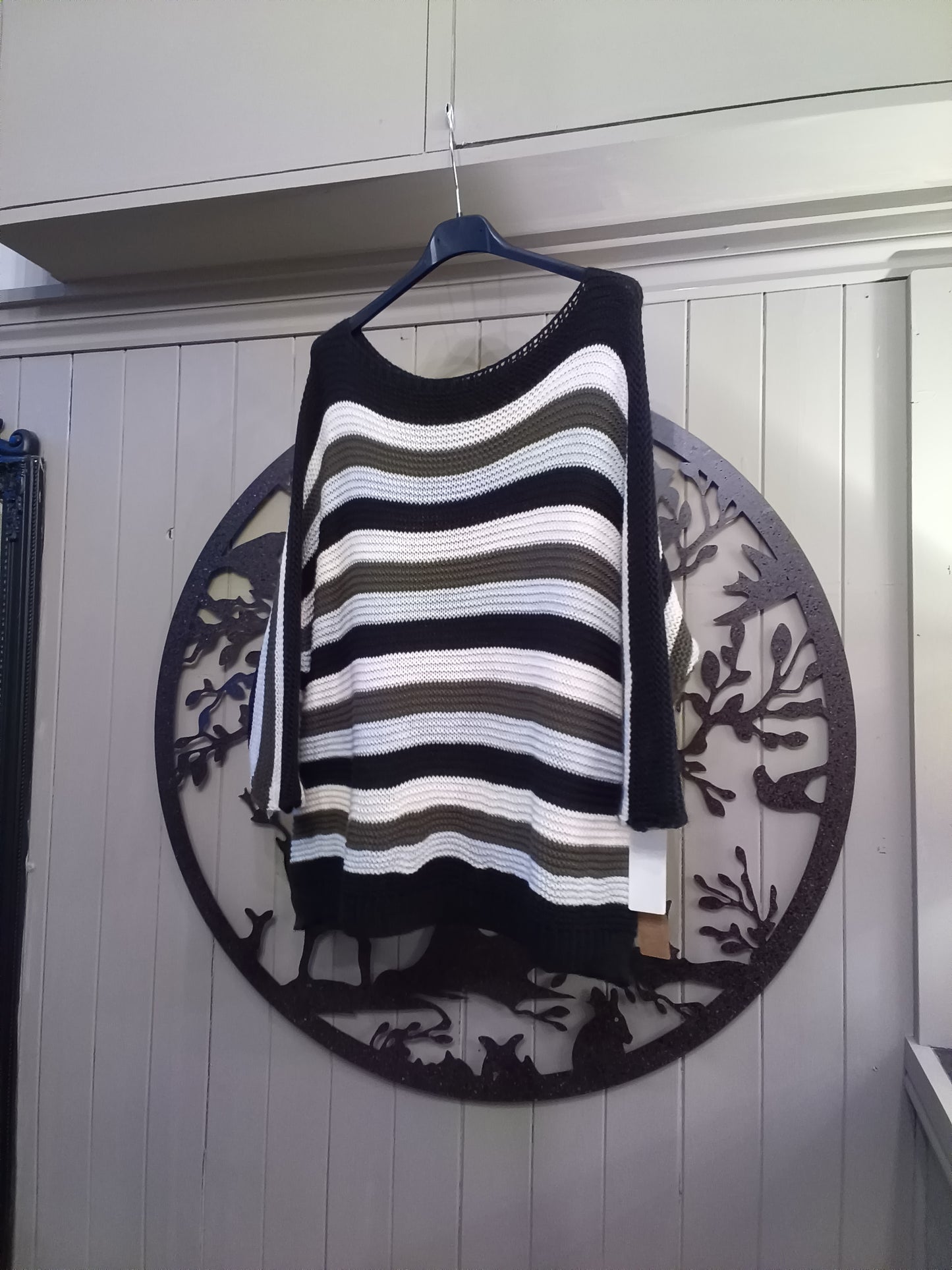 Black Striped Jumper