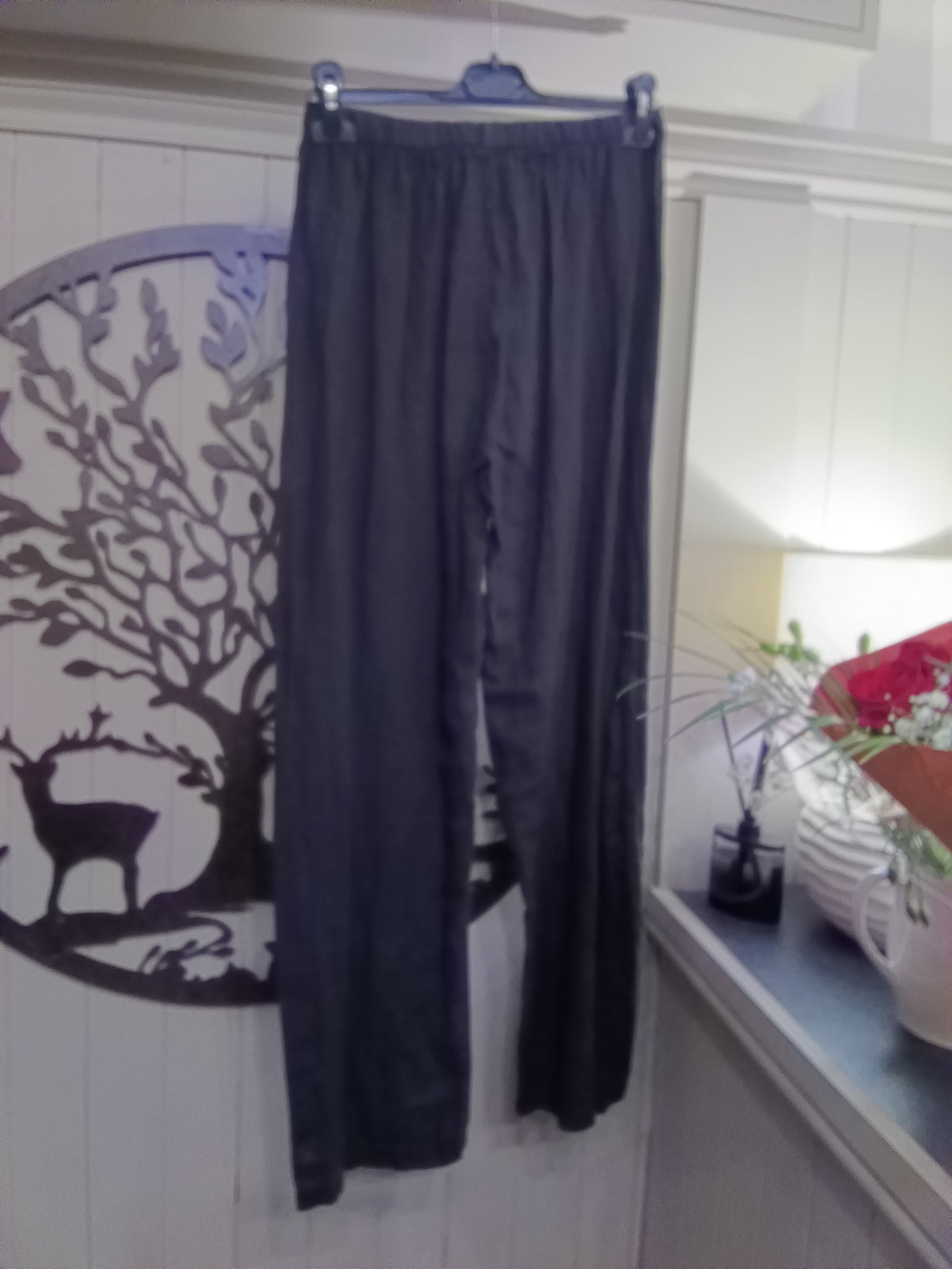 Black Linen Two-Piece