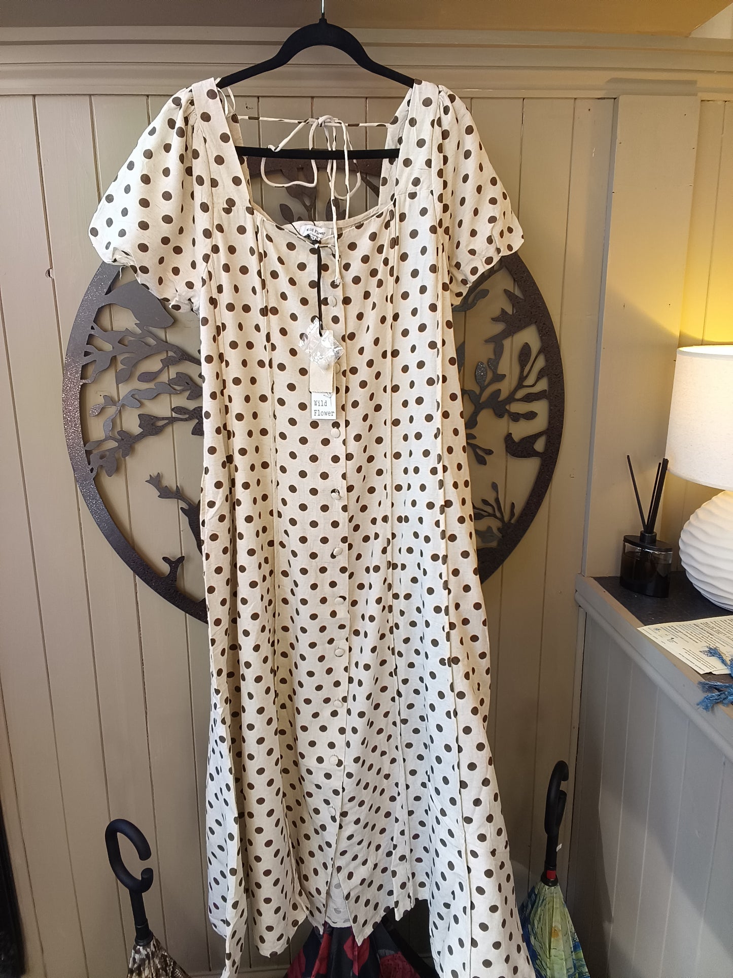 Cream Linen Dress