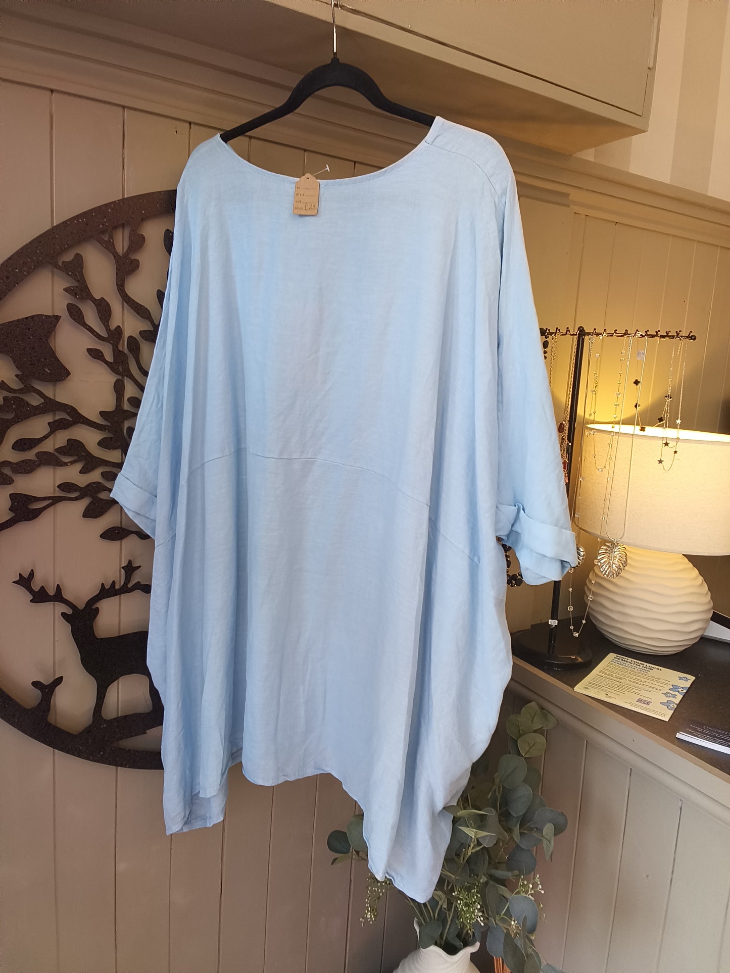 Blue Oversized Top