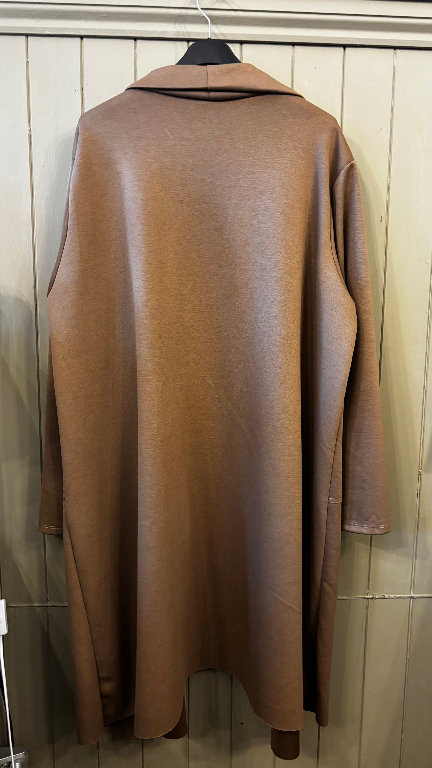 Brown Lightweight Waterfall Coat