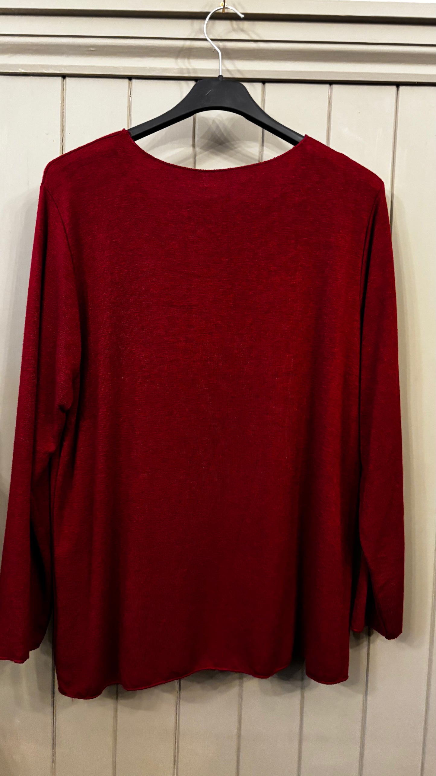 Burgundy Star Detail Jumper