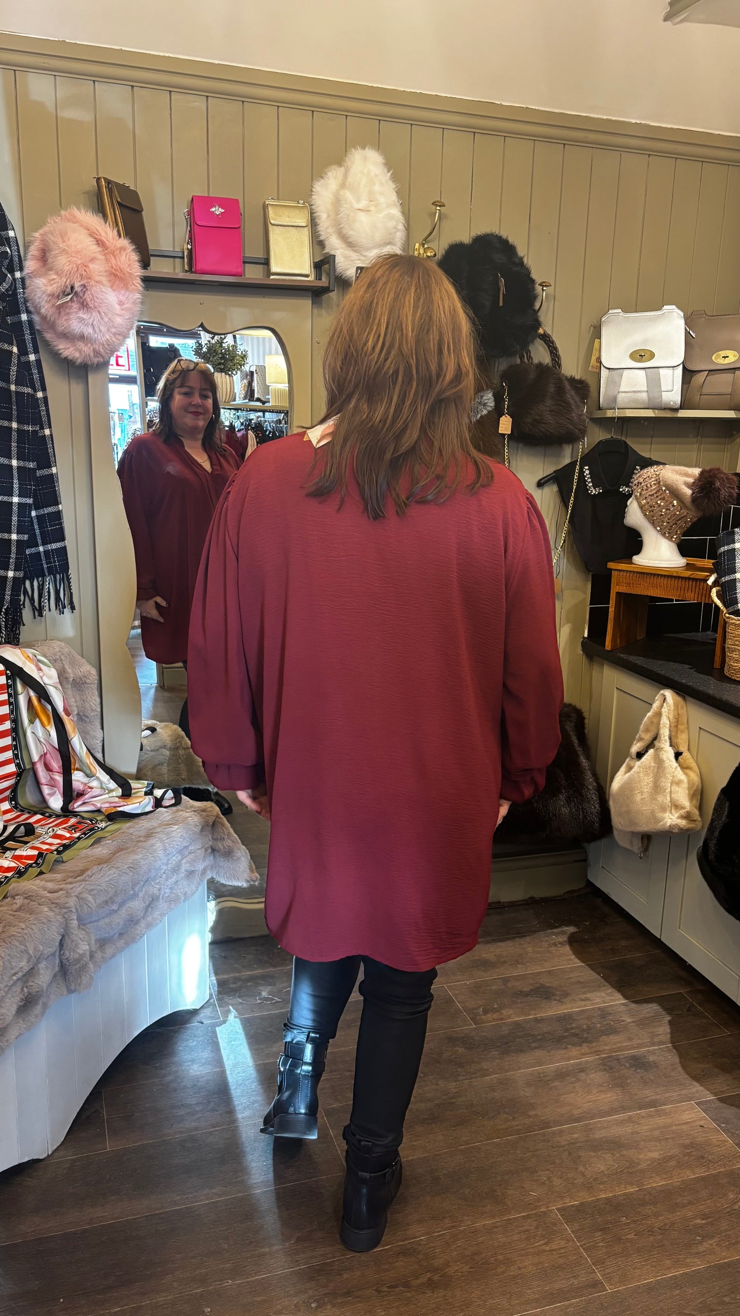 Burgundy Blouse
