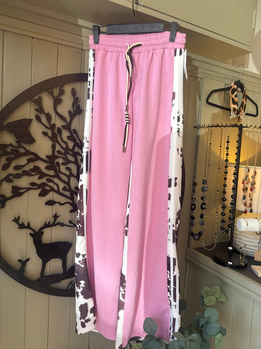 Pink / Animal Print Trousers