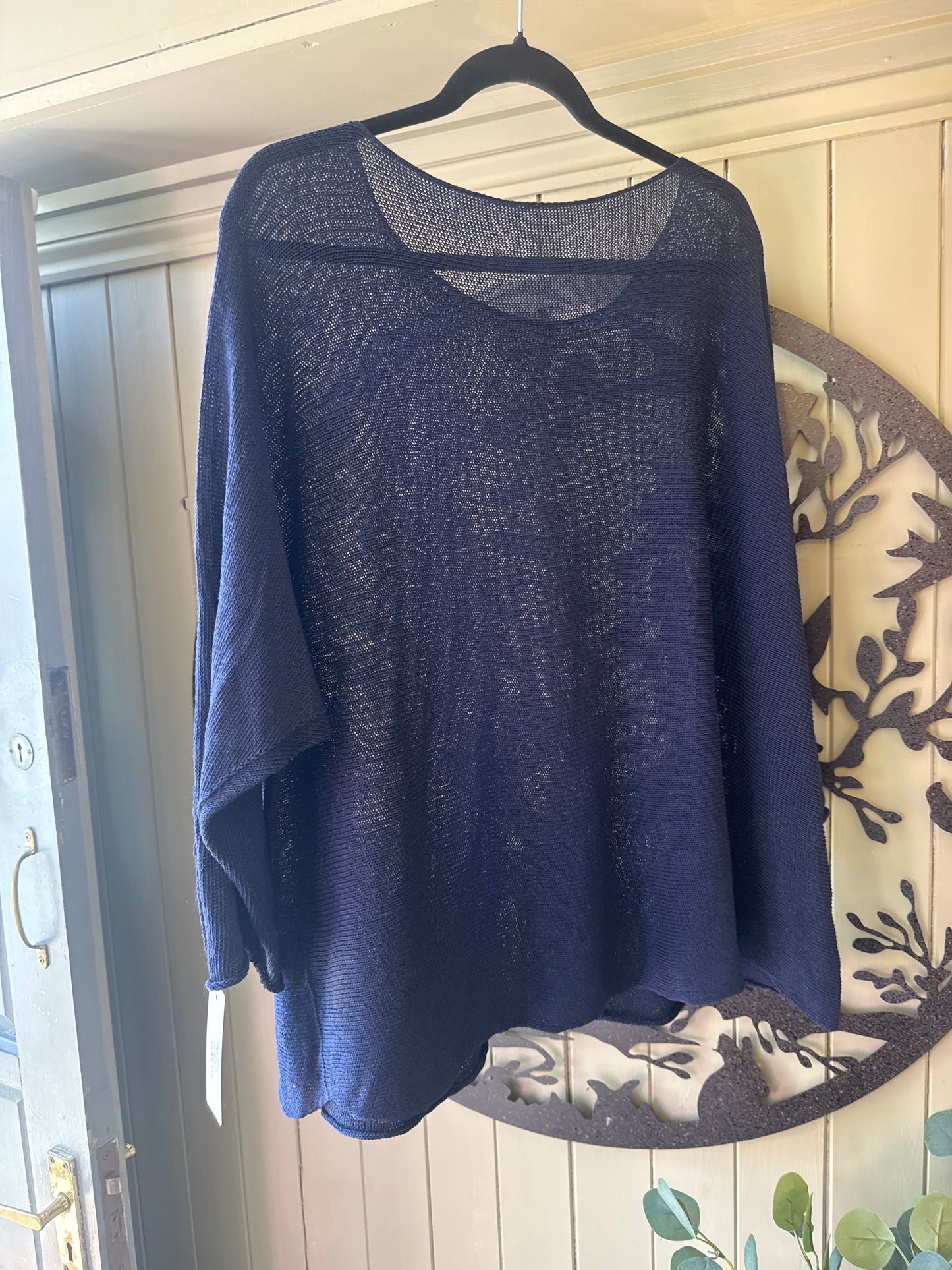 Navy Fine Knit Sweater