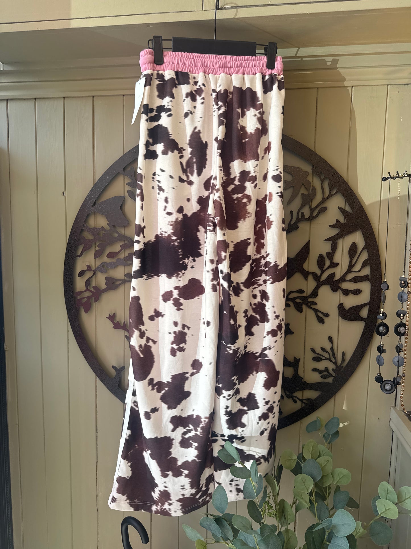 Pink / Animal Print Trousers