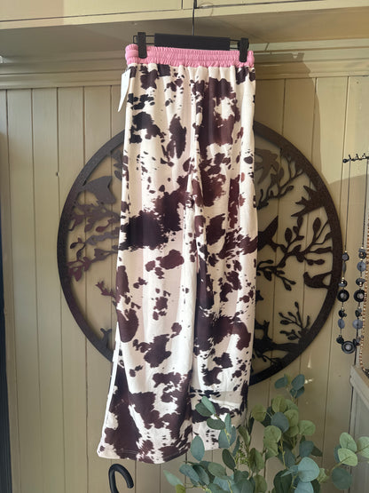 Pink / Animal Print Trousers