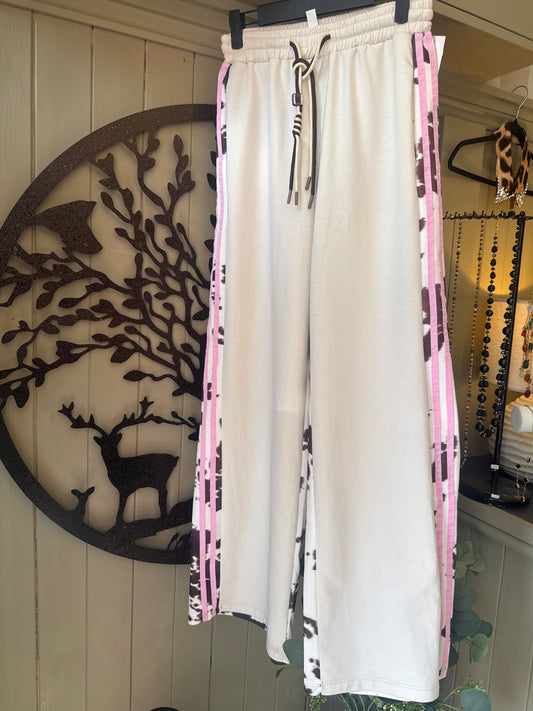 Cream /Animal Print Trousers