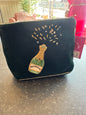 Beaded Champagne Make-Up Bag