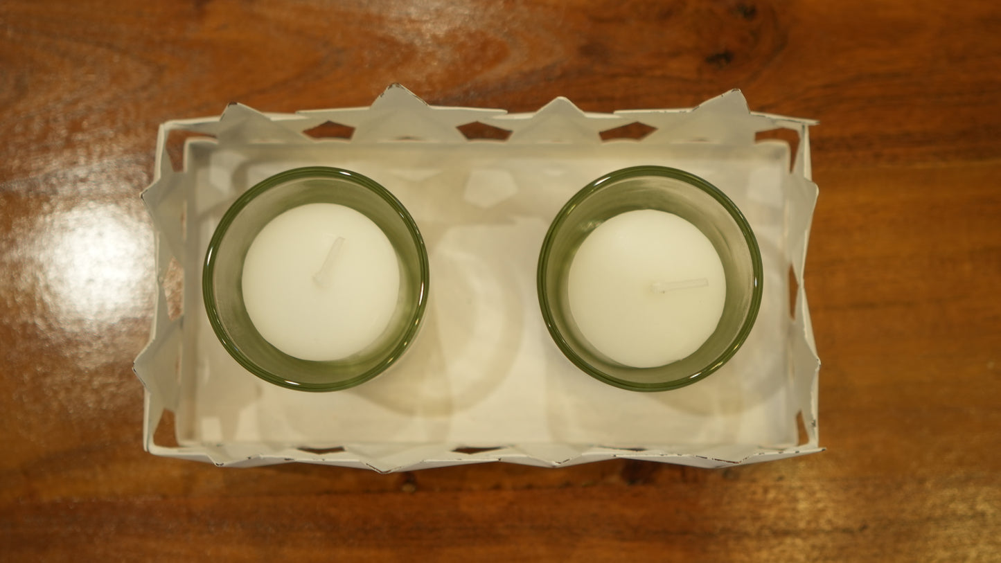 White Star Candle Holder