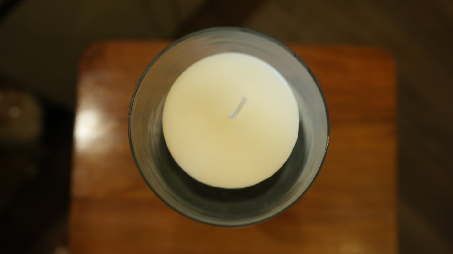 Wooden Pillar Candle Holder