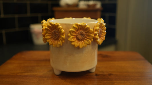 Small 3D Sunflower Planter