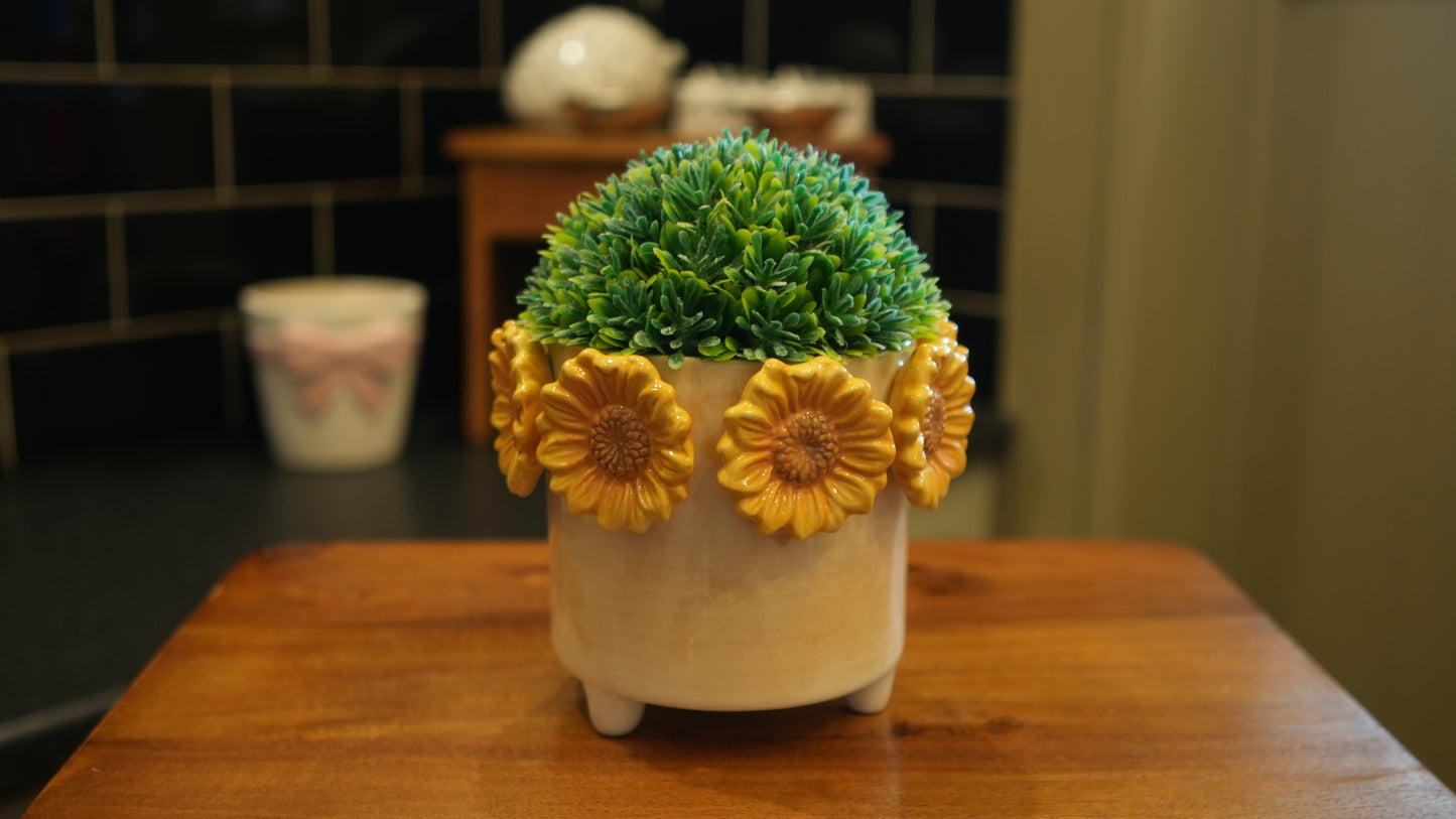 Small 3D Sunflower Planter