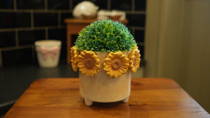 Small 3D Sunflower Planter