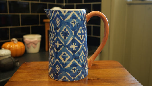 Blue Pattern Ceramic Jug