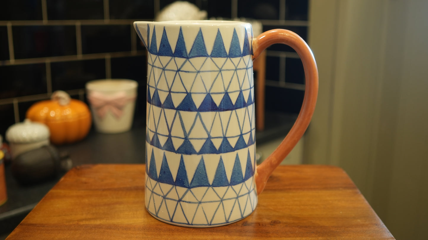 Blue Pattern Ceramic Jug