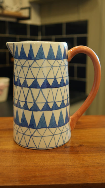 Blue Pattern Ceramic Jug