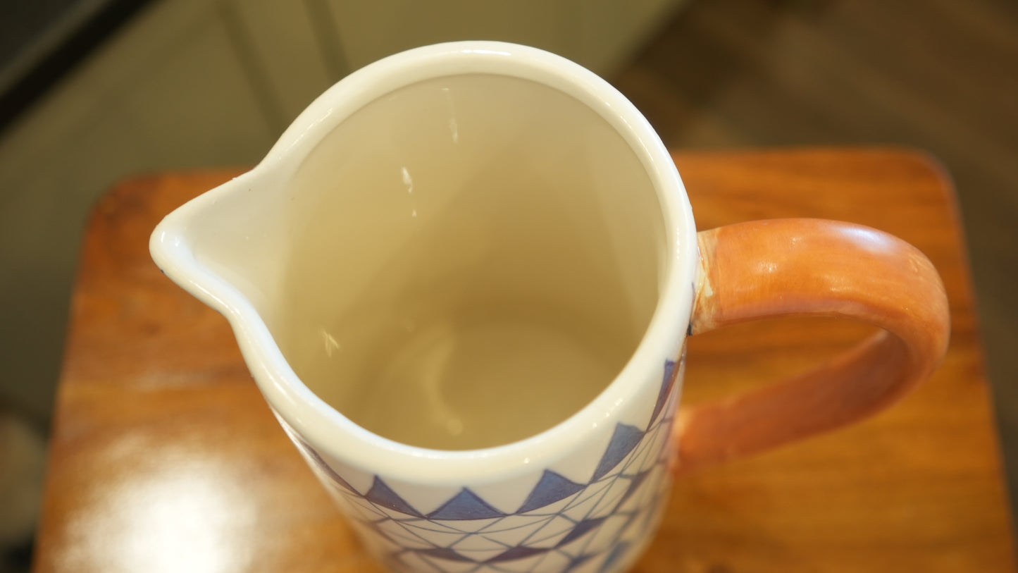 Blue Pattern Ceramic Jug