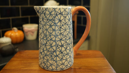 Blue Pattern Ceramic Jug