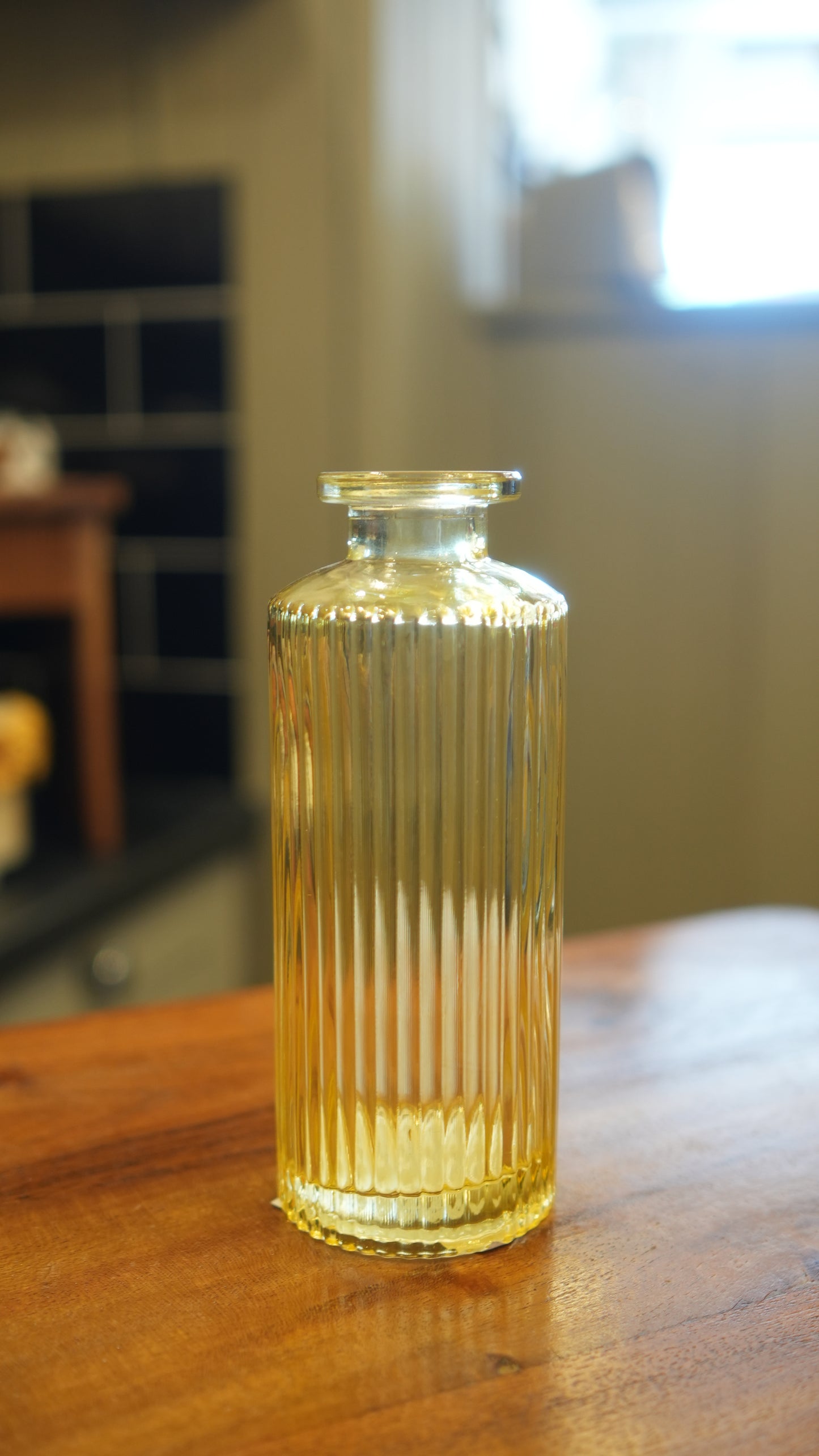 Yellow Glass Vase
