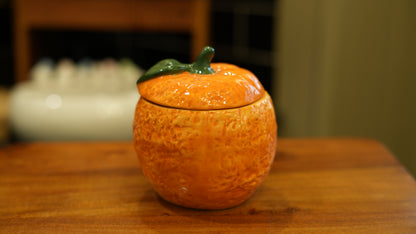 Orange Shaped Candle Jar