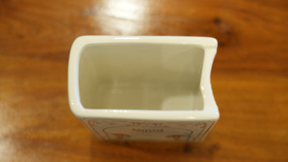 White Book Shaped Vase