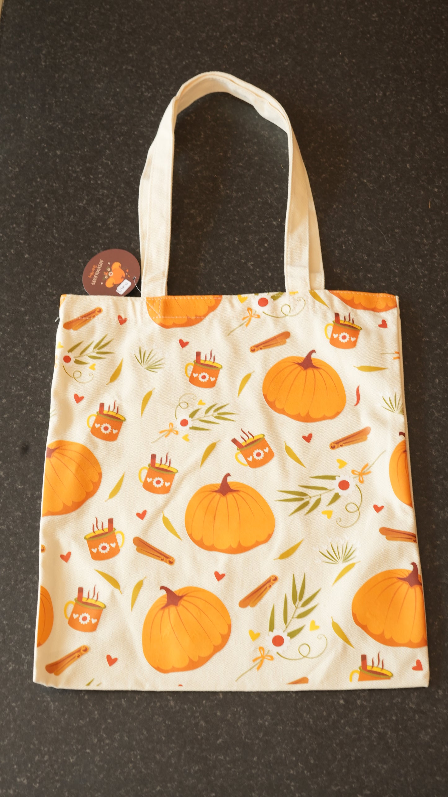 Autumn Days Print Polycotton Tote Bag