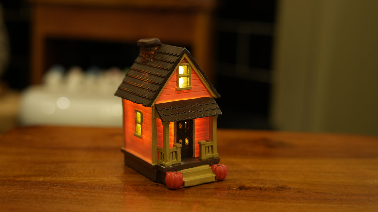 Pink House Autumn LED Light Up Decoration