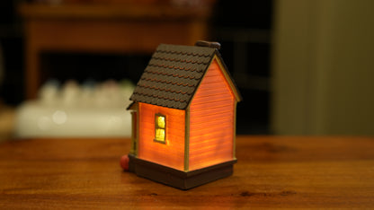 Pink House Autumn LED Light Up Decoration