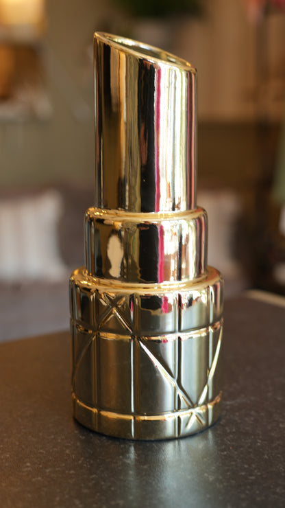Electro Gold Lipstick Vase