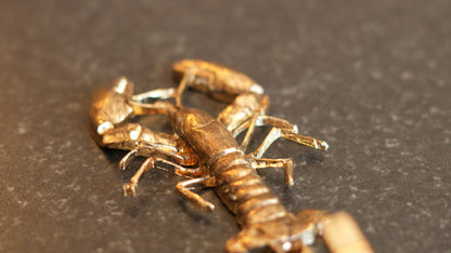 Gold Lobster Coat Hook