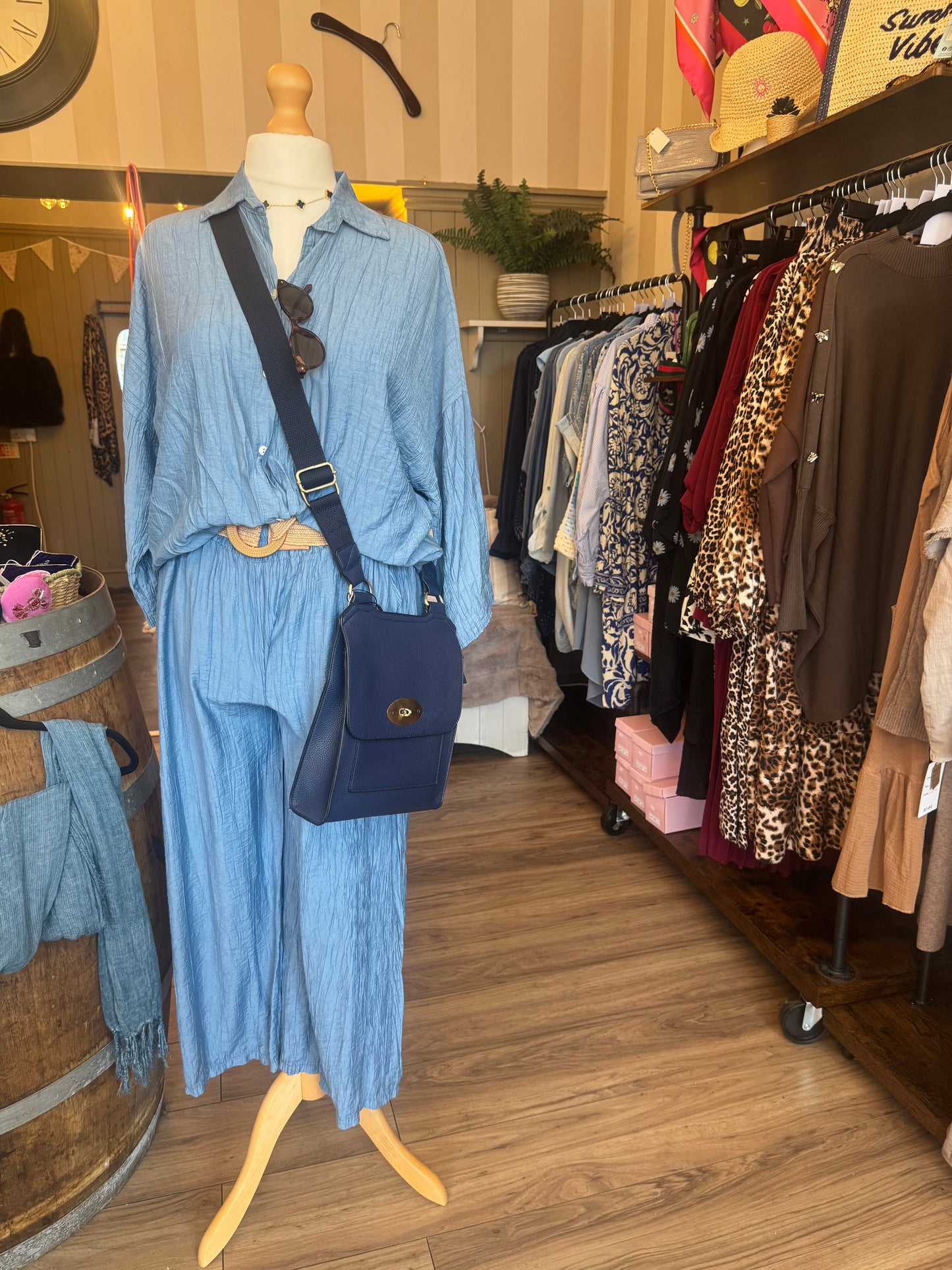 Crinkle Belted Co-Ord