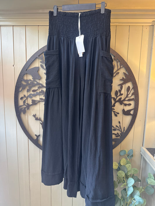 Black Wide Leg Trousers