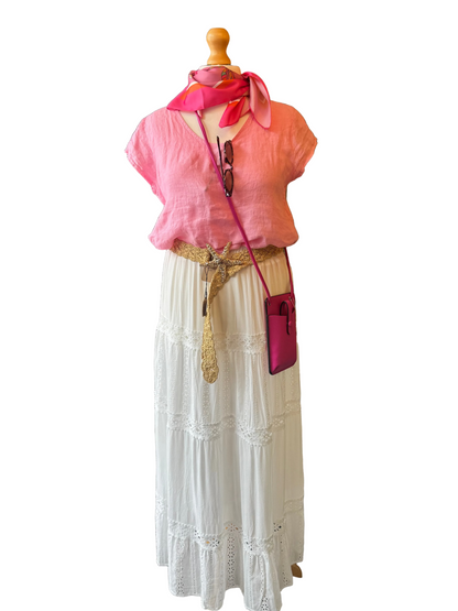 Broderie Anglaise Tiered Skirt