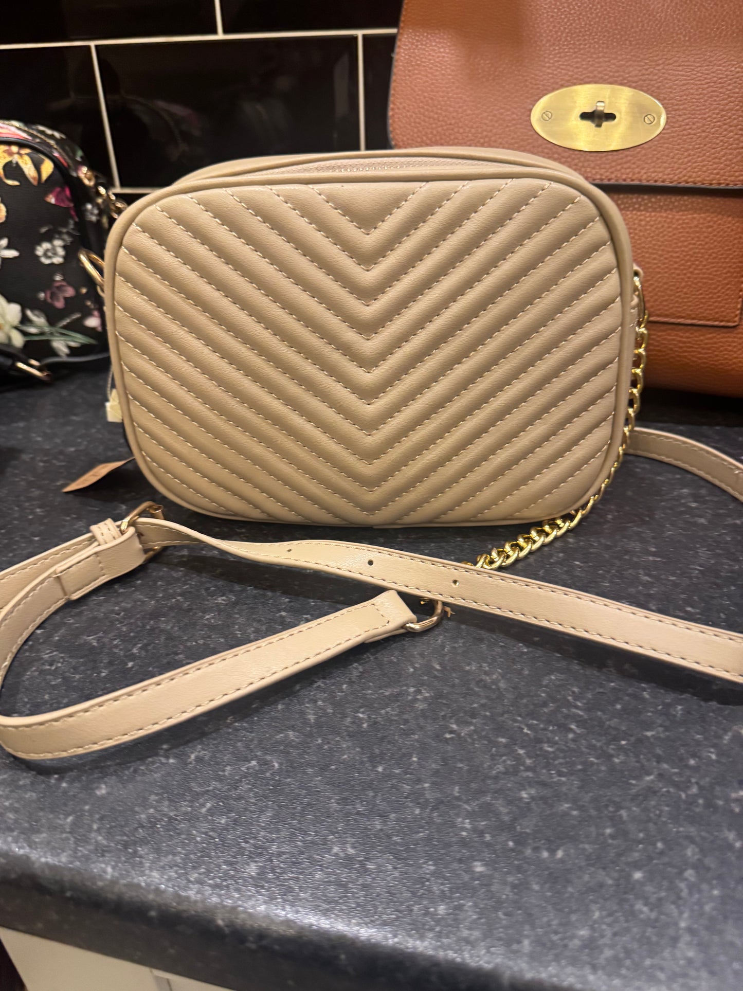 Cream Crossbody Bag