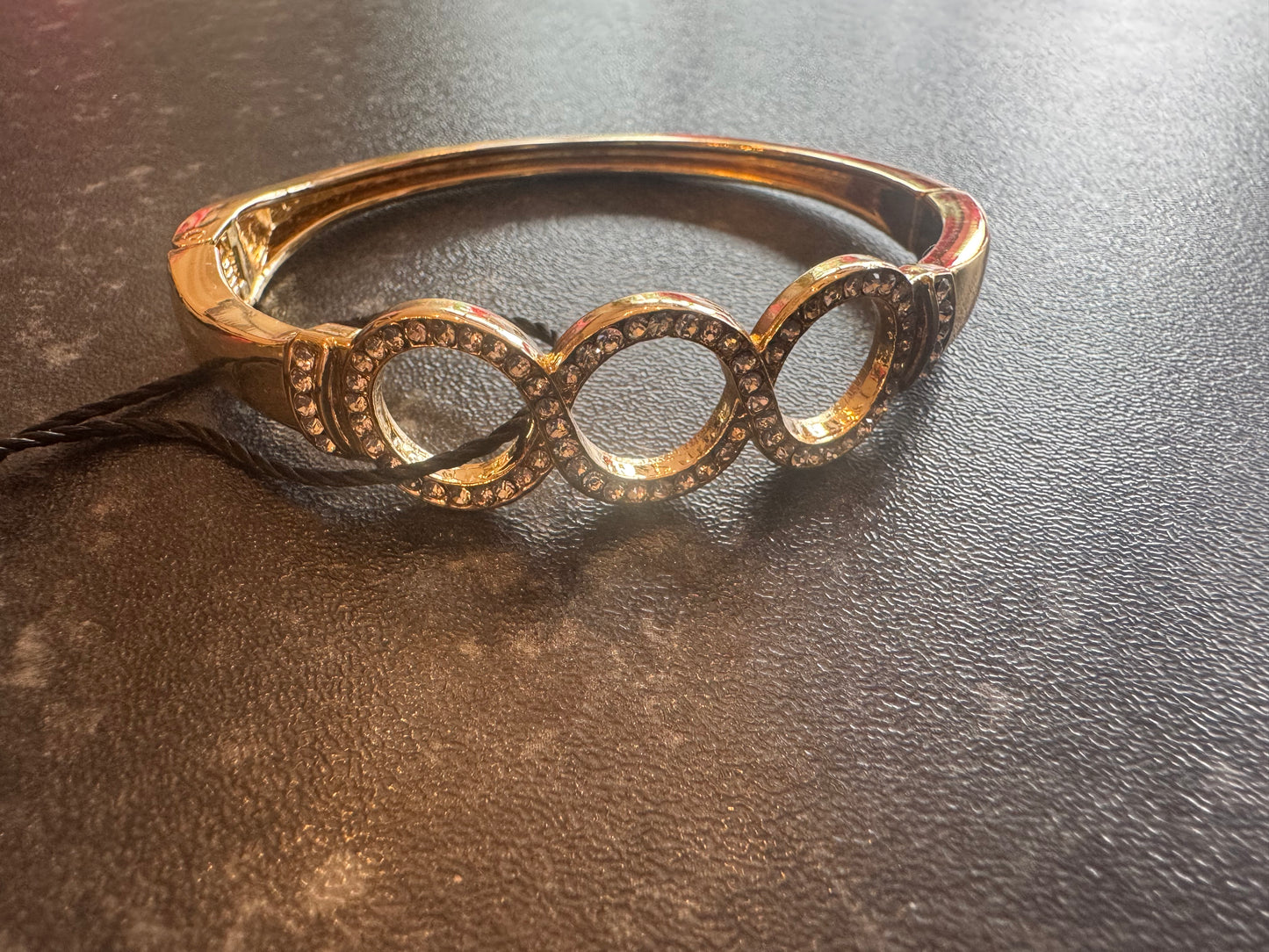 Gold & Diamanté Bangle