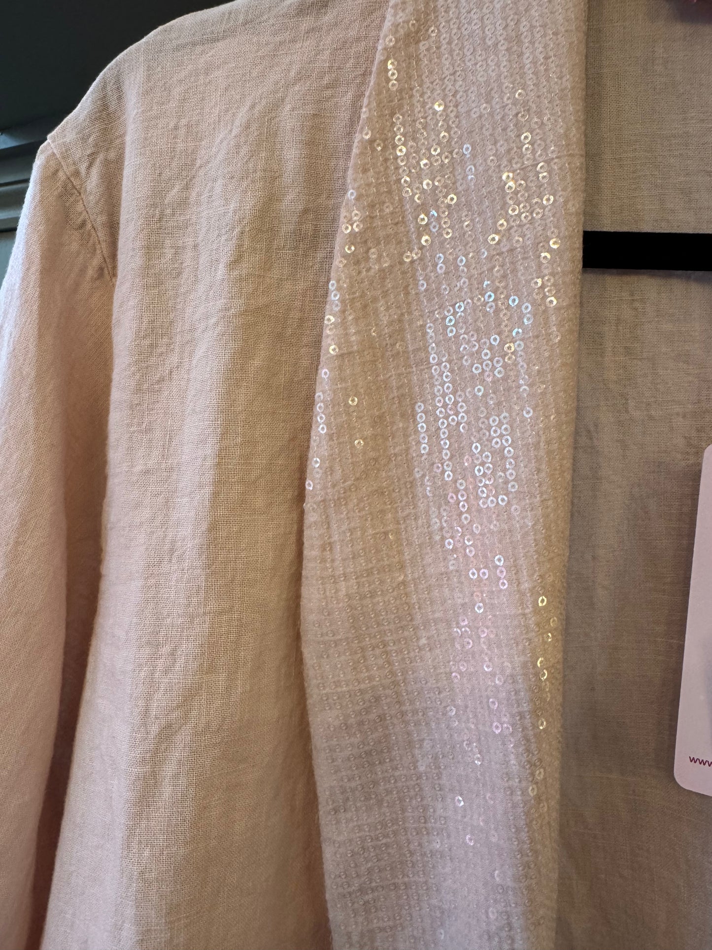 Pale Pink Linen Blazer