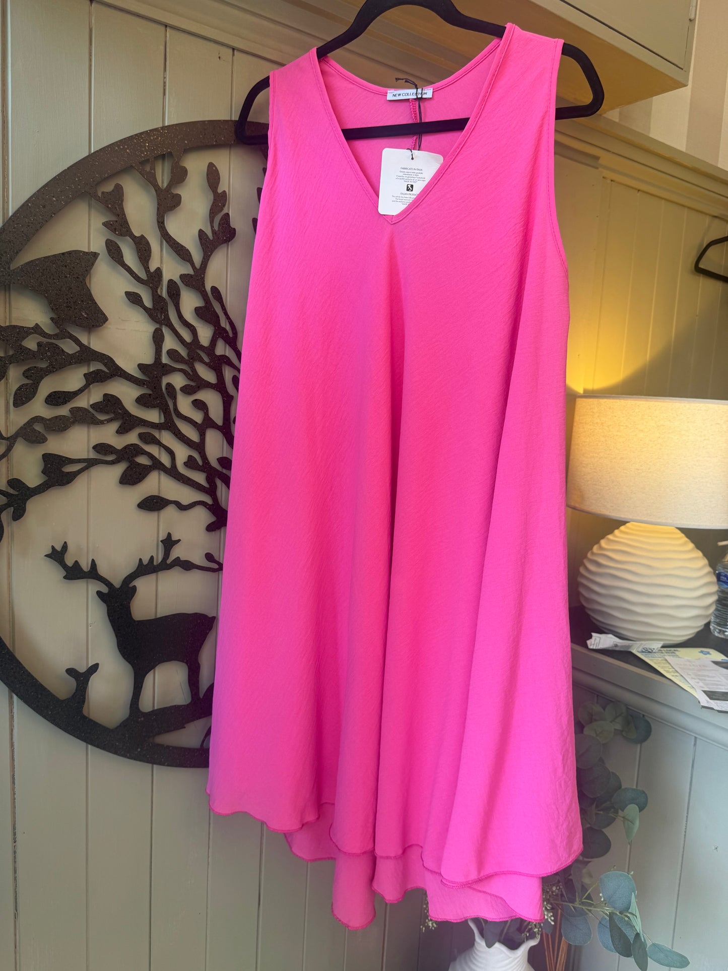 Fuschia Pink Sun Dress