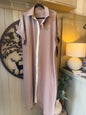 Mocha & White Shirt Dress
