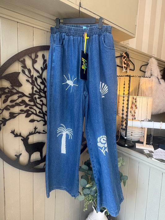 Embroidered Jeans