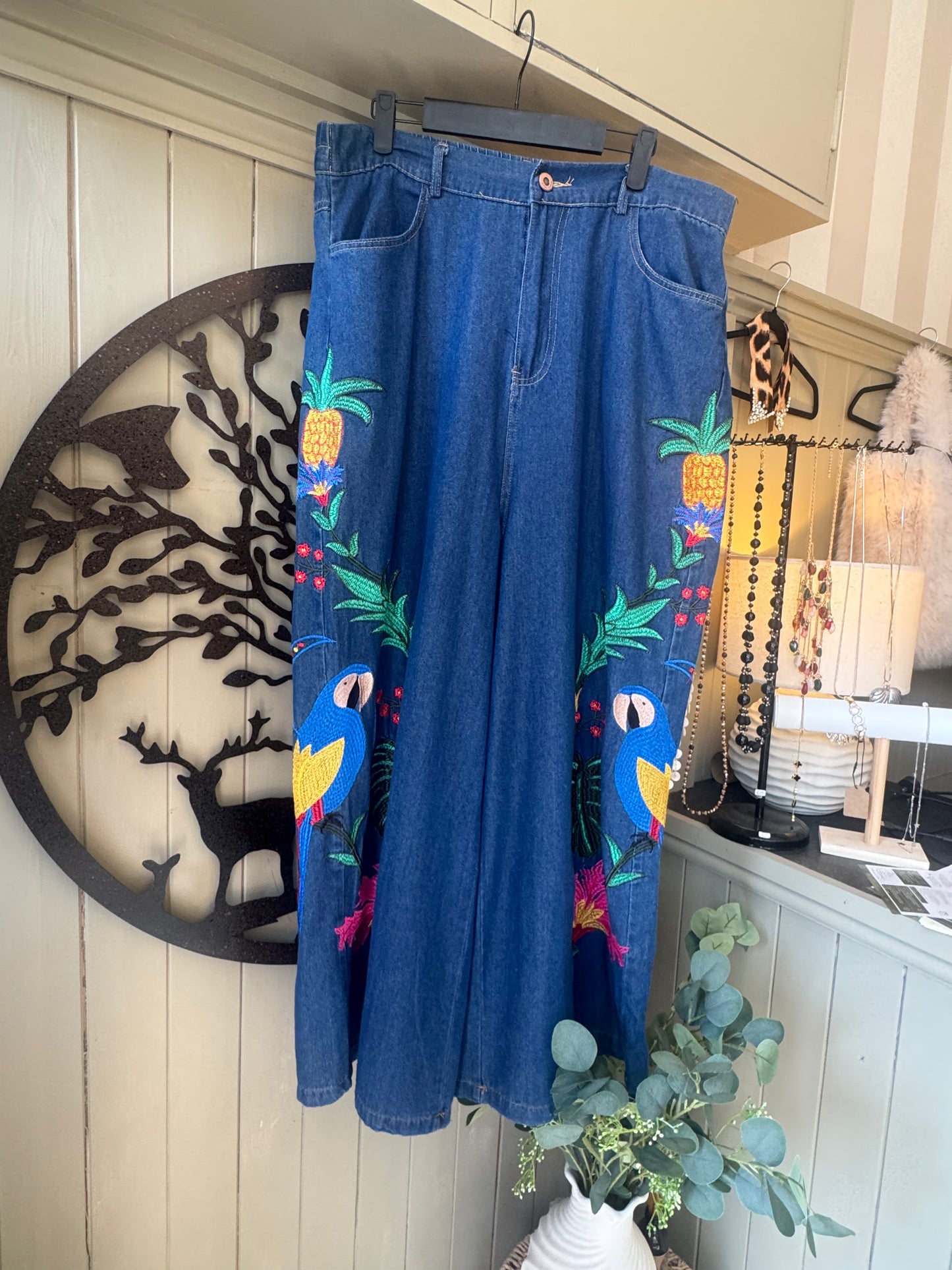 Embroidered Jeans
