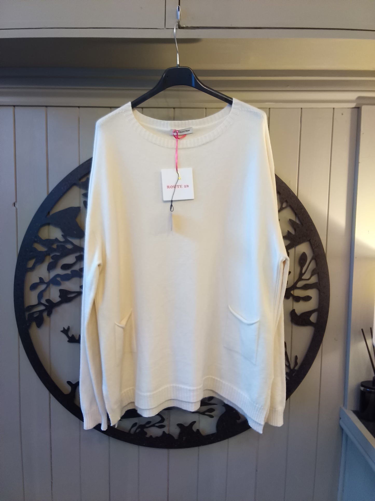 Cream Pocket Jumper