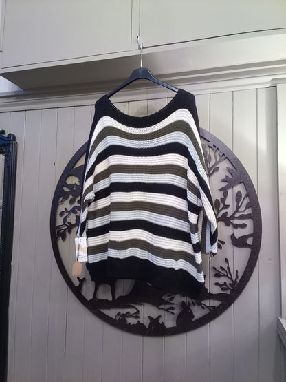 Black Striped Jumper