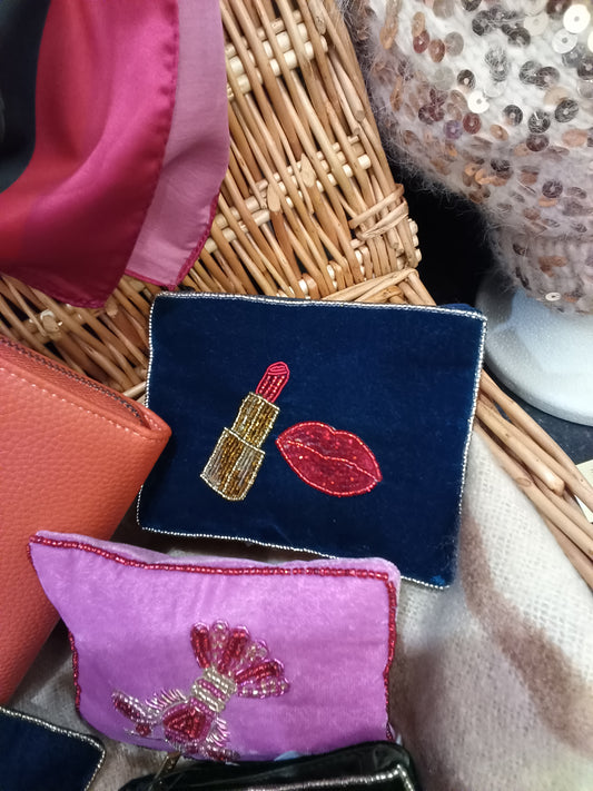 Lipstick & Lips Small Pouch