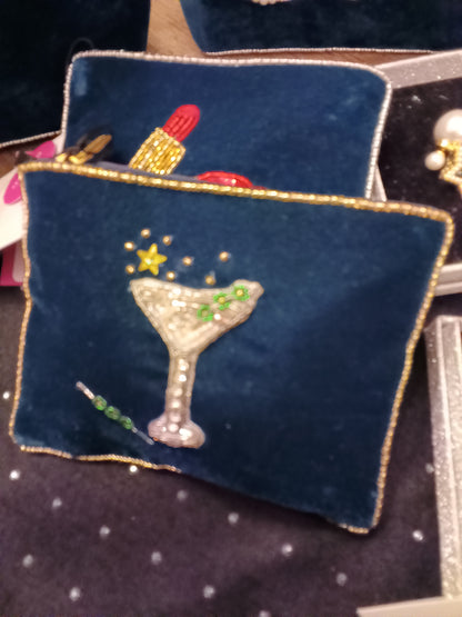 Martini Glass Small Pouch