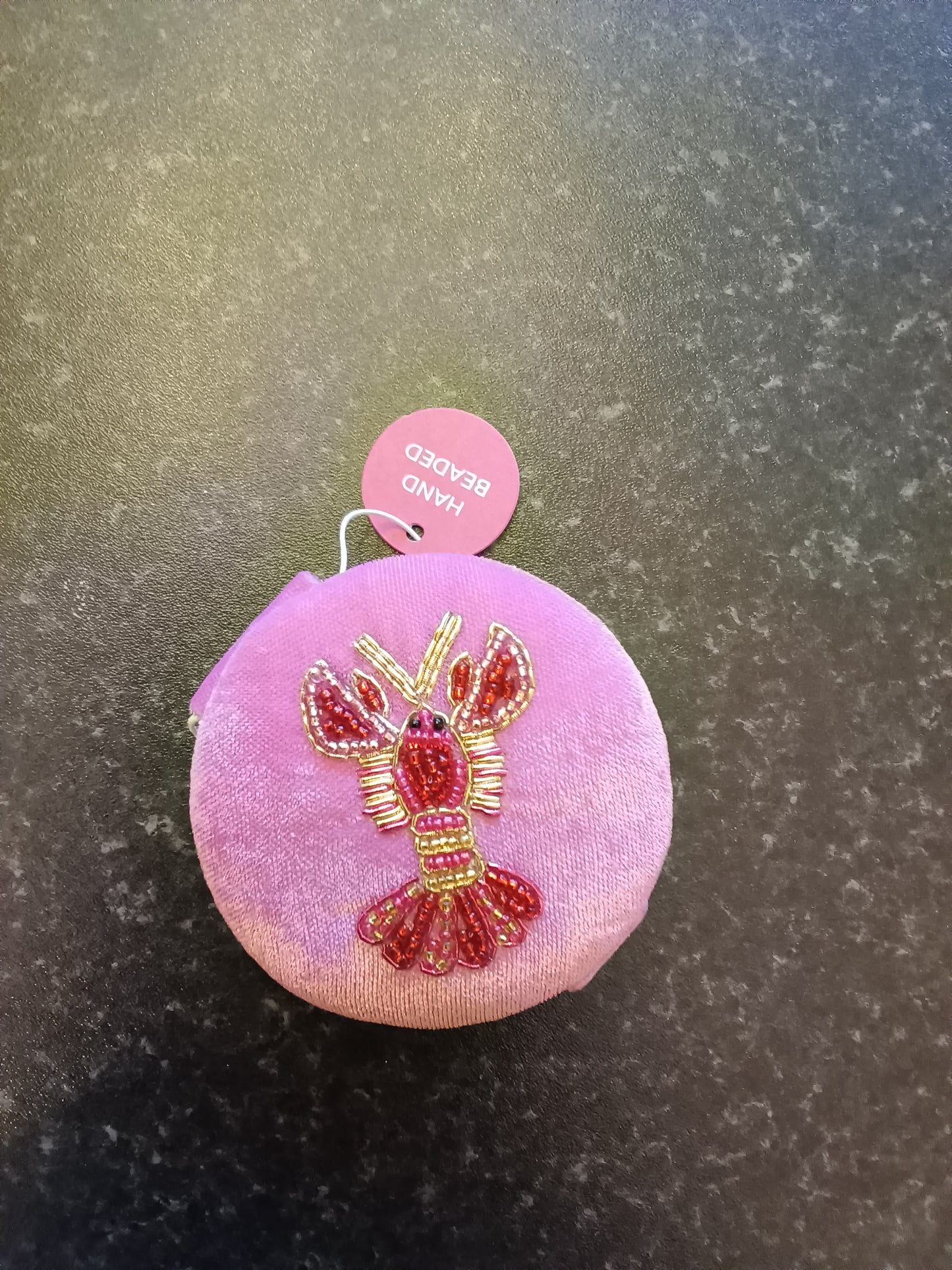 Pink Lobster Compact Mirror