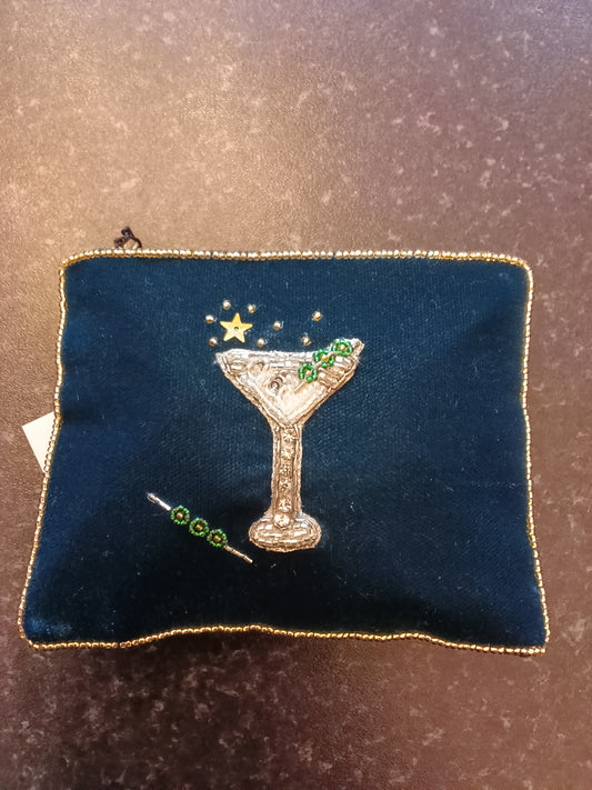 Martini Glass Small Pouch