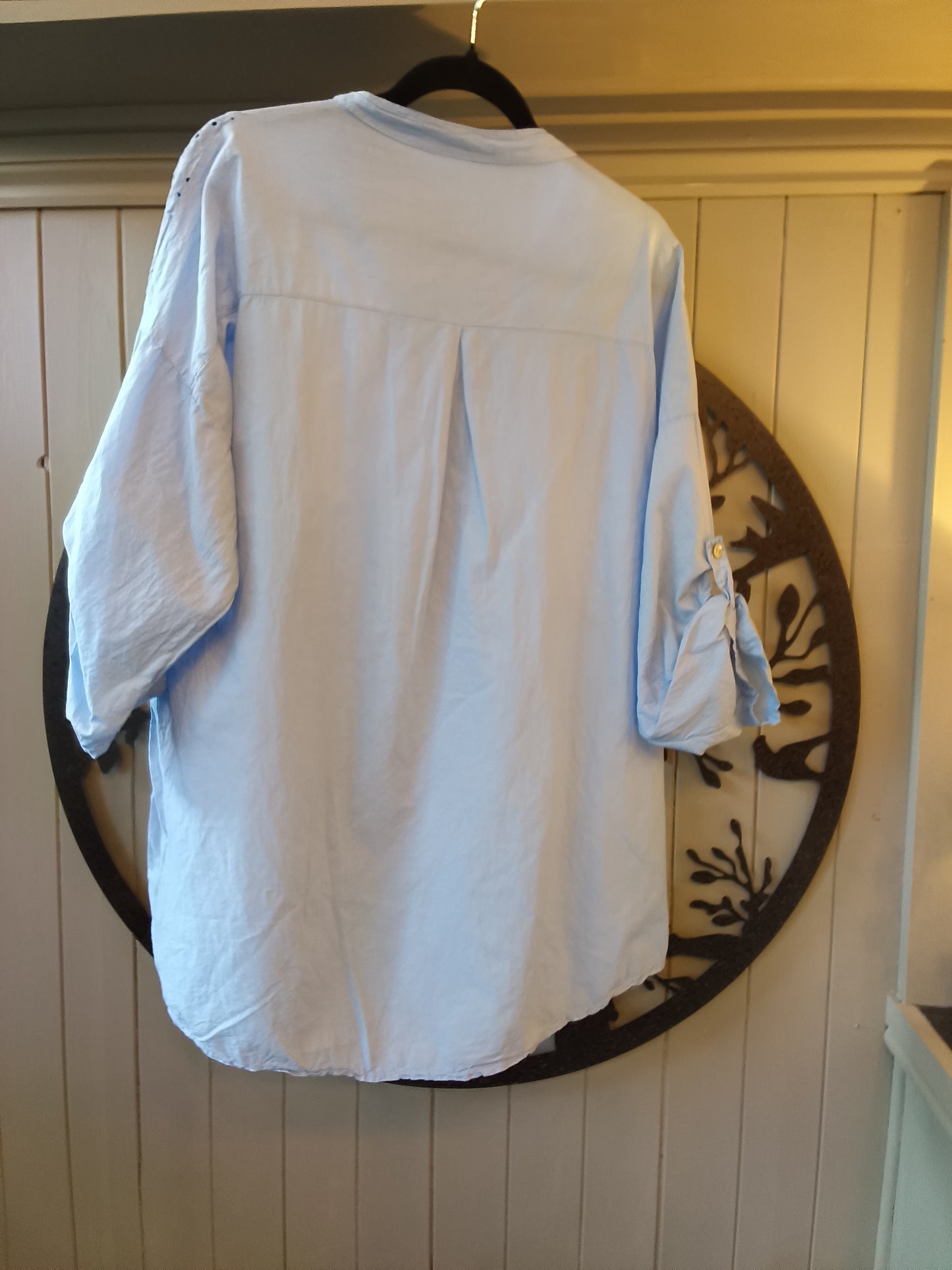 Broderie Anglaise Sequin Pocket Shirt