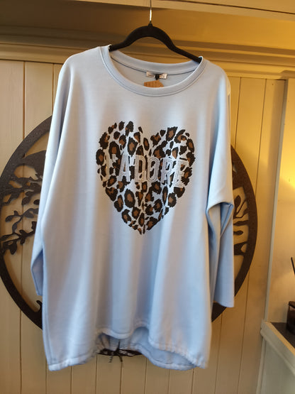 Soft Touch J'adore Heart Sweatshirt